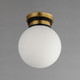 San Simeon LED Flush Mount (32481SWBKNAB)