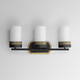 Ruffles Three Light Bath Vanity (32652SWBKAB)