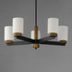 Ruffles Five Light Chandelier (32655SWBKAB)