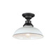 Maxim - 35110WTBK - One Light Outdoor Ceiling Mount - Granville - White / Black