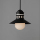 Admiralty One Light Outdoor Pendant (35121SWBK)