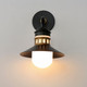 Admiralty One Light Outdoor Wall Sconce (35122SWBKAB)