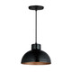 Maxim - 35142BKACP - One Light Pendant - Rockport - Black / Antique Copper