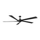 Visual Comfort Fan - 5ASPR84MBK - 84 Ceiling Fan - Aspen 84 - Midnight Black