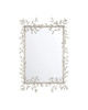 Currey and Company - 1000-0162 - Mirror - Forget-Me-Not - Clear/Silver Leaf