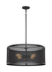 Visual Comfort Studio - 6528504EN7-12 - Four Light Pendant - Gereon - Black