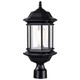 Nuvo Lighting - 60-6115 - One Light Outdoor Post Lantern - Hopkins - Matte Black