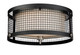 Nuvo Lighting - 60-6452 - Three Light Flush Mount - Pratt - Black / Brushed Nickel Accents