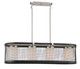 Nuvo Lighting - 60-6455 - Four Light Pendant - Pratt - Black / Brushed Nickel Accents