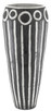 Currey and Company - 1200-0318 - Urn - Cairo Urn - Textured Black/White