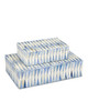 Currey and Company - 1200-0762 - Box Set of 2 - Nadene - Blue/White