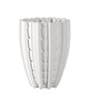 Currey and Company - 1200-0787 - Vase - Fluted Collection - White