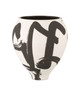 Currey and Company - 1200-0869 - Vase - Kenzo - Off-White/Black