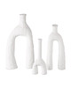 Currey and Company - 1200-0889 - Vase Set of 3 - Zante - Matte White