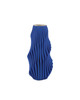 Currey and Company - 1200-0892 - Vase - Blue Pleat Collection - Cobalt Blue