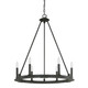 Capital Lighting - 4916BI-000 - Six Light Chandelier - Pearson - Black Iron