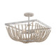 Sarah Four Light Semi-Flush Mount (9D294A)