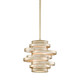 Corbett Lighting - 128-41-WSL - One Light Pendant - Vertigo - Warm Silver Leaf