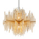 Corbett Lighting - 238-42-GL/SS - Two Light Chandelier - Theory - Gold Leaf
