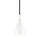 Corbett Lighting - 281-41 - One Light Pendant - Utopia - Black Brass Off White Shades