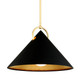 Corbett Lighting - 289-42-GL/SBK - One Light Pendant - Charm - Gold Leaf