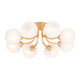 Corbett Lighting - 332-08-VGL - LED Semi Flush Mount - Onyx - Vintage Gold Leaf
