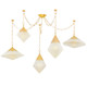 Corbett Lighting - 383-59-VPB - Five Light Chandelier - Angelique - Vintage Polished Brass