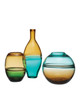 Currey and Company - 1200-1011 - Vase - Tapio - Aqua Blue/Amber/Green