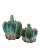 Currey and Company - 1200-1013 - Vase - Urbano - Turquoise/Brown