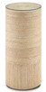 Currey and Company - 3000-0172 - Accent Table/Pedestal - Macati - Natural/Clear