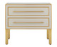 Currey and Company - 3000-0184 - Chest - Arden Collection - Ivory/Satin Brass