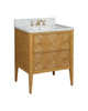 Currey and Company - 3800-0010 - Vanity with Sink - Santos - Sea Sand/Natural/White/Brushed Brass/Polished Nickel​