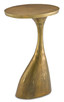 Currey and Company - 4000-0074 - Accent Table - Ishaan - Antique Brass
