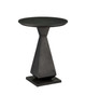 Currey and Company - 4000-0191 - Accent Table - Janil - Graphite/Clear