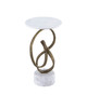 Currey and Company - 4000-0196 - Accent Table - Ruban - Antique Brass/Natural