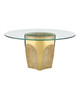 Currey and Company - 4000-0217 - Cocktail Table - Lemy - Polished Brass/Clear