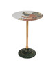 Currey and Company - 4000-0222 - Accent Table - Roselle - Natural/Brass