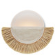 Currey and Company - 5000-0204 - One Light Wall Sconce - Seychelles - Sugar White/Sandstone/Natural