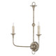 Currey and Company - 5000-0216 - Two Light Wall Sconce - Nottaway - Pyrite Bronze