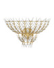 Currey and Company - 5000-0260 - Two Light Wall Sconce - Magnum Opus - Brass/White