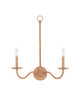 Currey and Company - 5000-0266 - Two Light Wall Sconce - Saxon - Natural/Saddle Tan