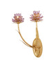 Currey and Company - 5000-0278 - Two Light Wall Sconce - Marilee - Pink/Dutch Gold Leaf