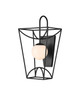 Currey and Company - 5500-0045 - One Light Wall Sconce - Rochefort - Black/White