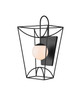 Currey and Company - 5500-0046 - One Light Wall Sconce - Rochefort - Black/White