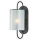 Currey and Company - 5800-0023 - One Light Wall Sconce - Glacier - Antique Bronze/Frosted White