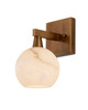 Currey and Company - 5800-0041 - One Light Wall Sconce - Bombelles - Antique Brass/Natural