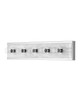Currey and Company - 5800-0057 - Five Light Wall Sconce - Berdine - Natural/Polished Nickel