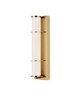 Currey and Company - 5800-0061 - One Light Bath Wall Sconce - Blaine - Polished Brass/White