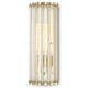 Currey and Company - 5900-0047 - One Light Wall Sconce - Warwick - Clear/Contemporary Silver Leaf