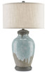 Currey and Company - 6000-0057 - One Light Table Lamp - Chatswood - Blue-Green/Gray